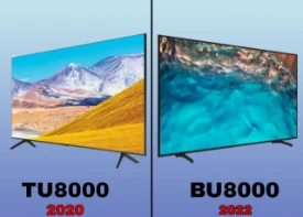 مقایسه تلویزیون سامسونگ مدل TU8000 و BU8000