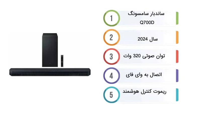 قیمت ساندبار سامسونگ Q700D 